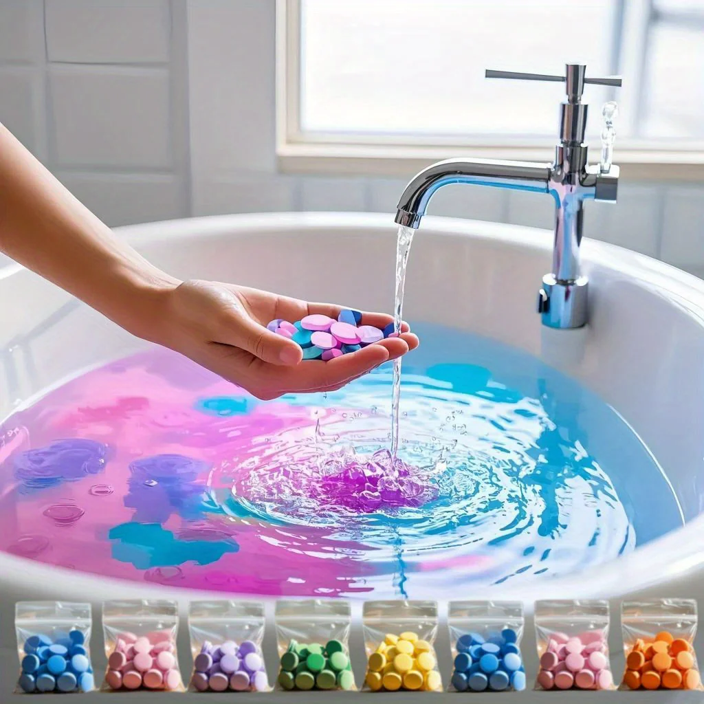 240 mini comprimés de sel de bain colorés de 3 g – Image 6