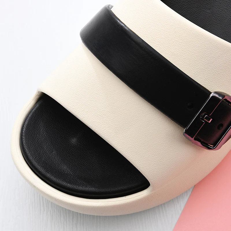 Pantoufles intérieures à semelle épaisse rehaussante – Image 8