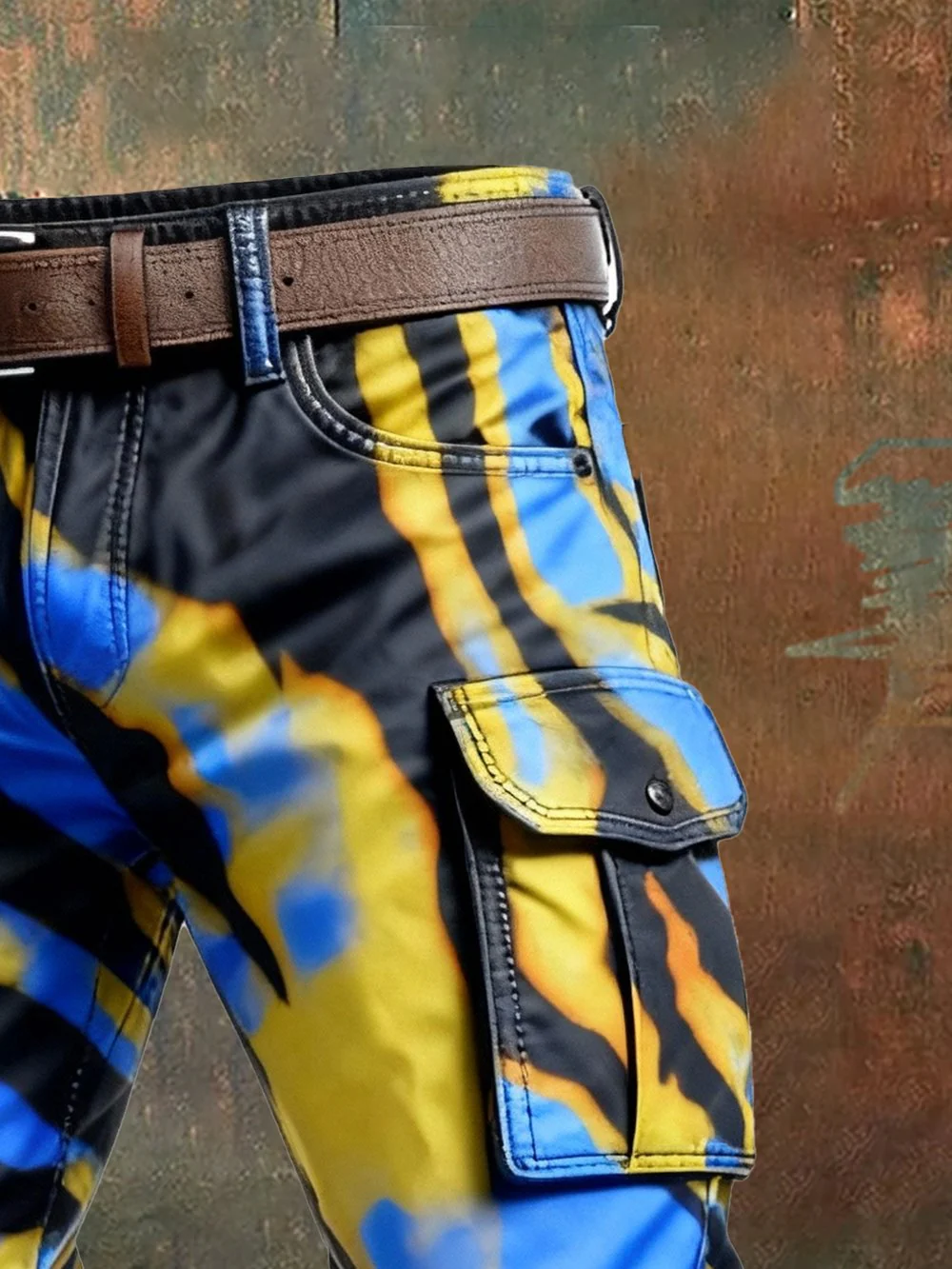 MAISON CLÉMENT PARIS™ | PANTALON CARGO MOTIF ABSTRAIT HOMME TACTIQUE – Image 5