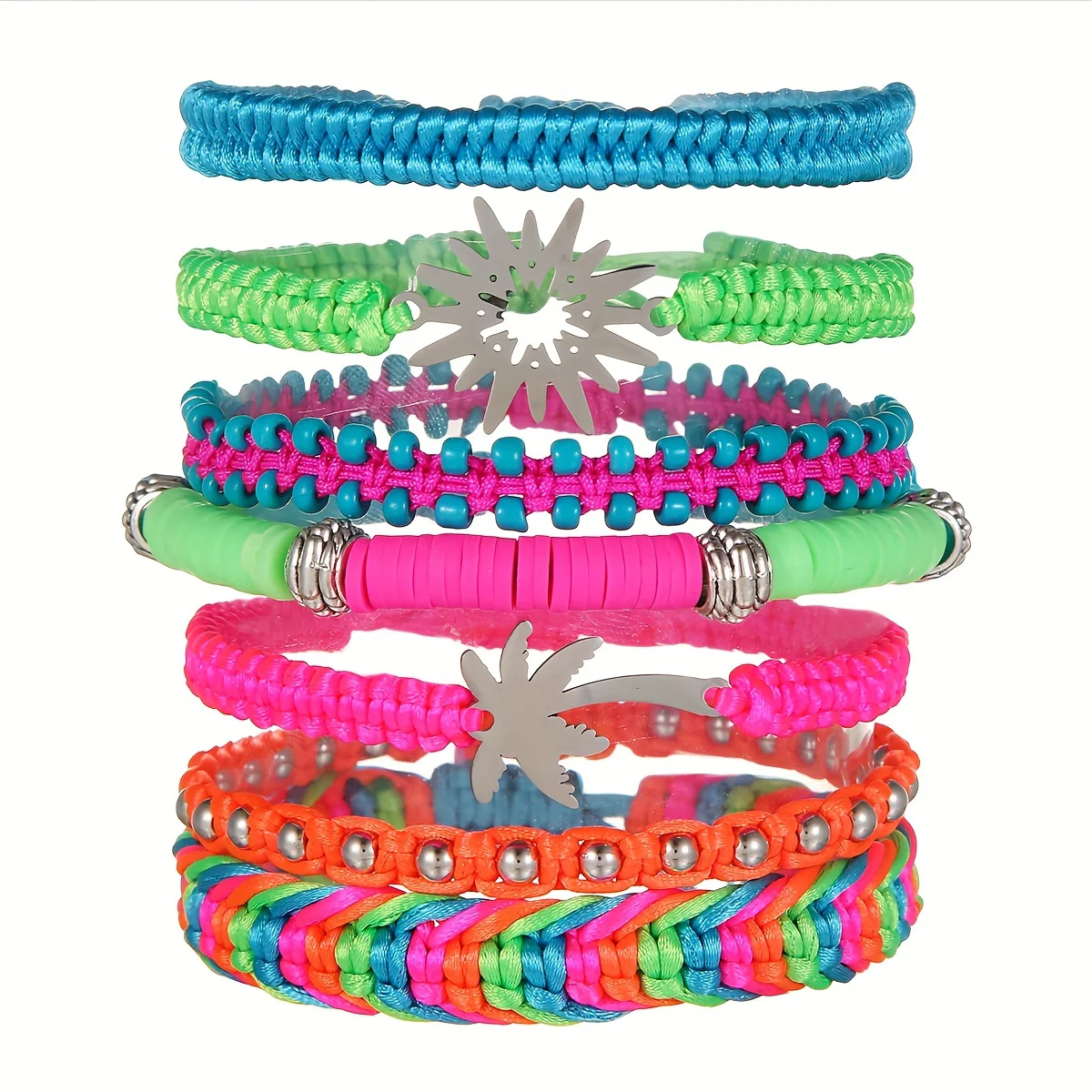 Ensemble de 7 bracelets bohème chic pour femme – Image 9
