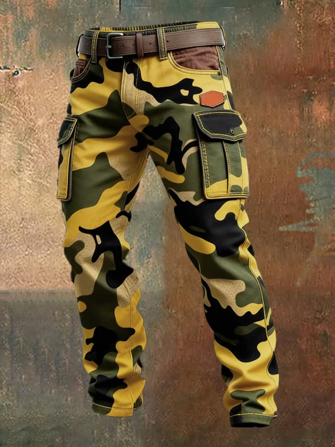 MAISON CLÉMENT PARIS™ | PANTALON CARGO HOMME CAMOUFLAGE TACTIQUE – Image 3