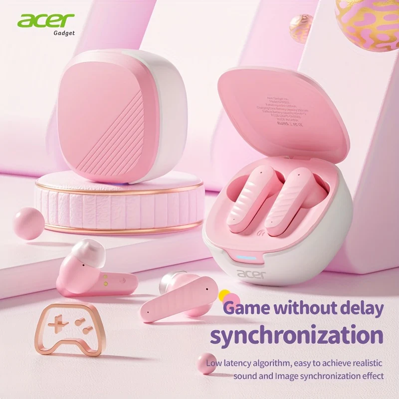 Écouteurs intra-auriculaires sans fil Acer avec chargement USB-C, son stéréo – Image 8