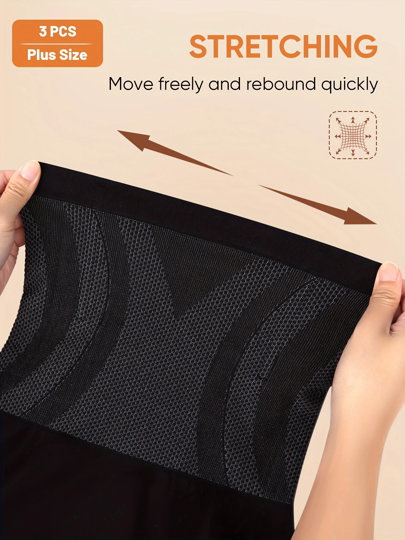 Lot de 3 culottes gainantes grande taille pour femme – Image 6