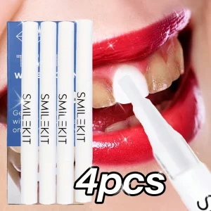 Stylo brosse à dents blanchissant (lot de 4 x 2 ml)&nbsp;: utilisation instantanée, sans brossage