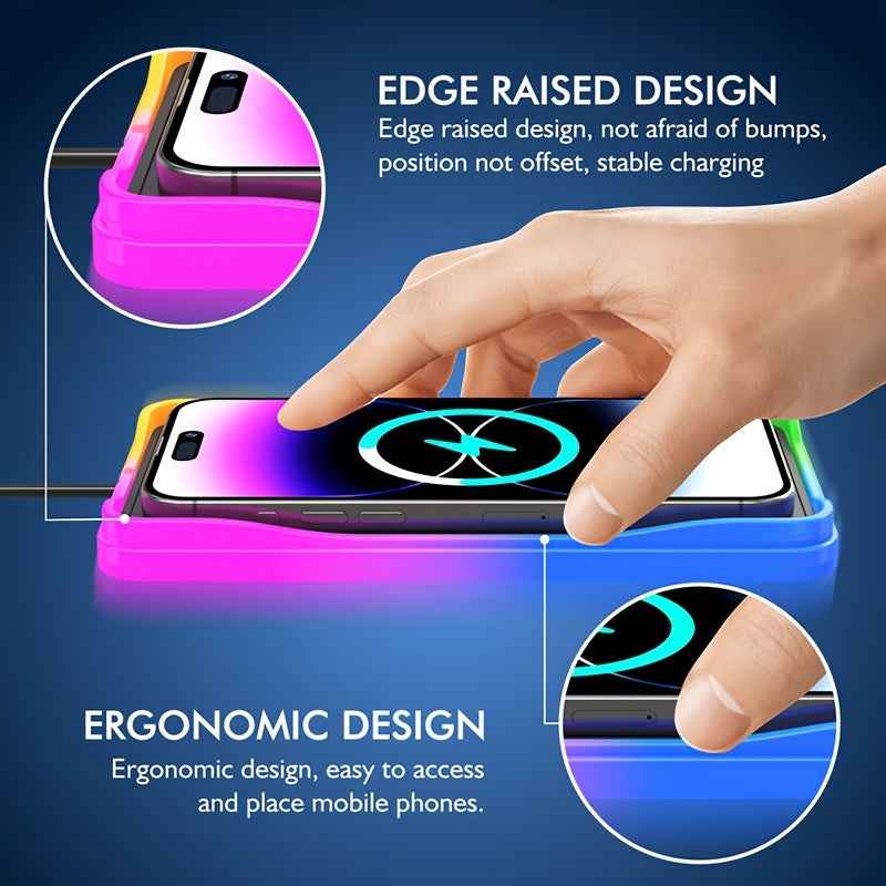 Chargeur sans fil AIREDGER 15 W RGB – Image 6