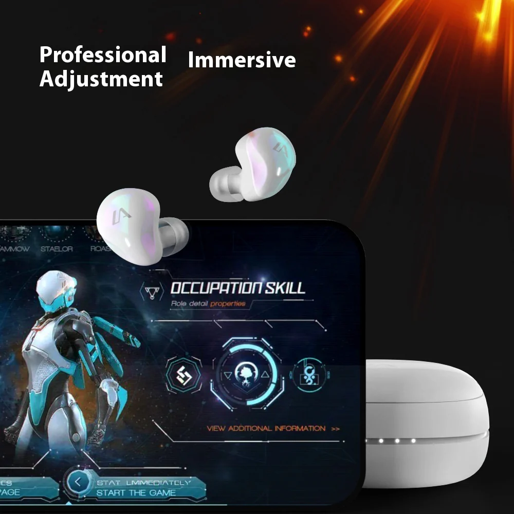 Casque Bluetooth sans fil à fixation auriculaire pour jeux e-sport avec réduction du bruit – Image 4