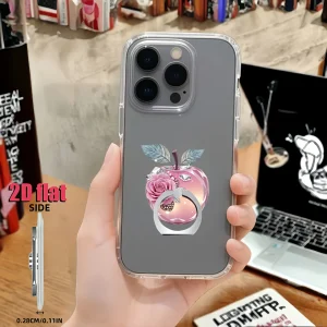 1 anneau de support en acrylique 2D, rotation libre à 360°, joli support