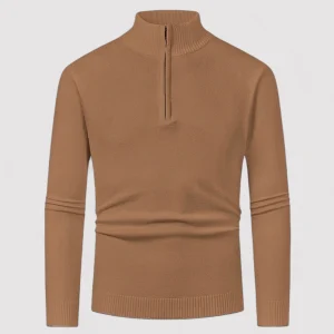 Gilet à col roulé pour hommes avec demi-zip – Nouveau style 2025