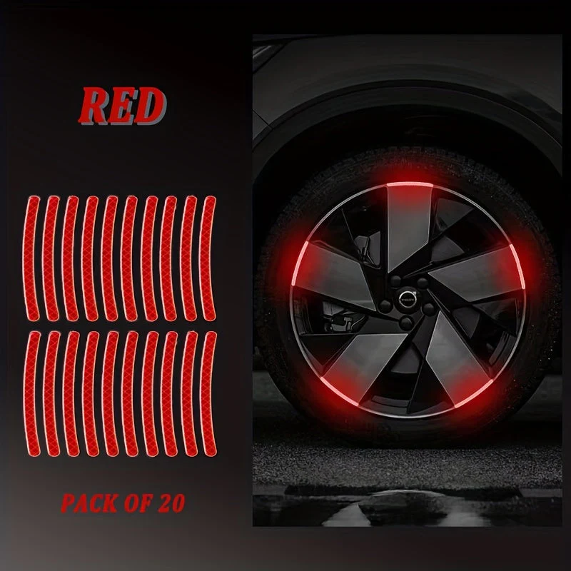 20 autocollants d'avertissement pour roues – Image 5