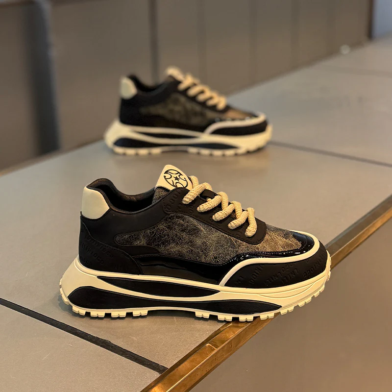 Chaussures rétro Daddy Shoes pour homme, semelle épaisse et résistante à l'usure – Image 8