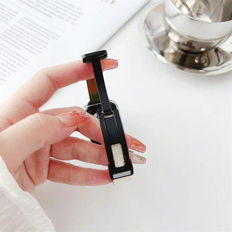 Bracelet de montre magnétique en cuir – Image 4