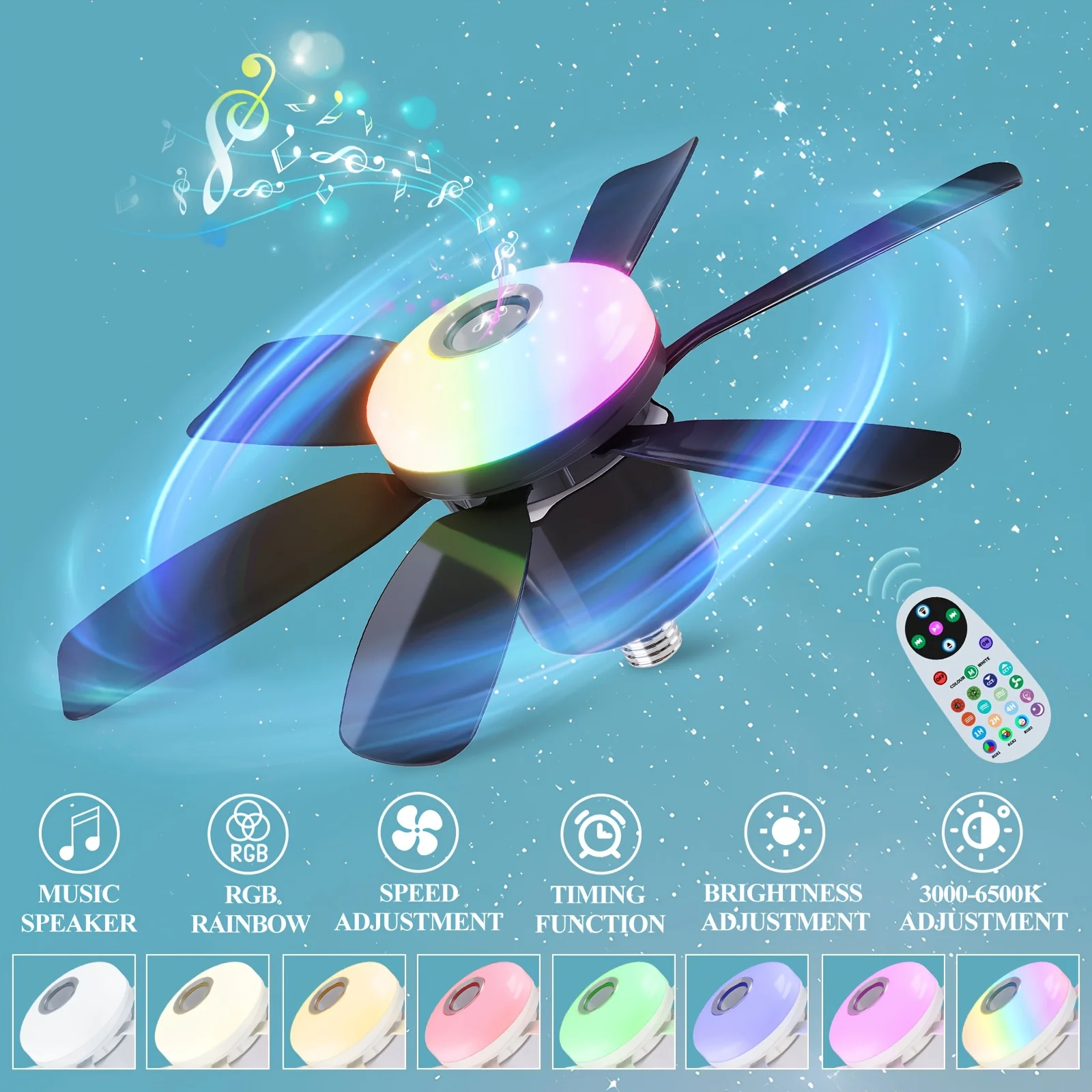 Ventilateur de plafond intelligent 3 en 1 – Image 6