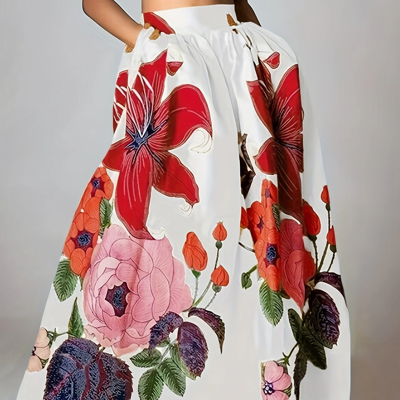 Jupe longue , imprimé, floral – Image 3