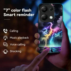 Étui de téléphone portable lumineux, IPHONE, REDMI