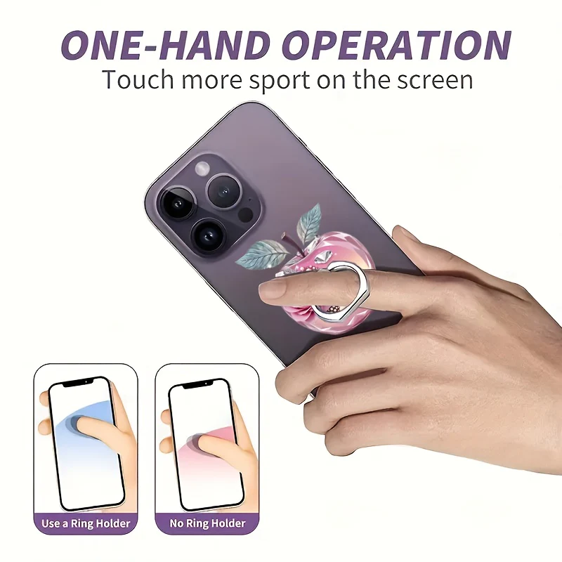 1 anneau de support en acrylique 2D, rotation libre à 360°, joli support – Image 7