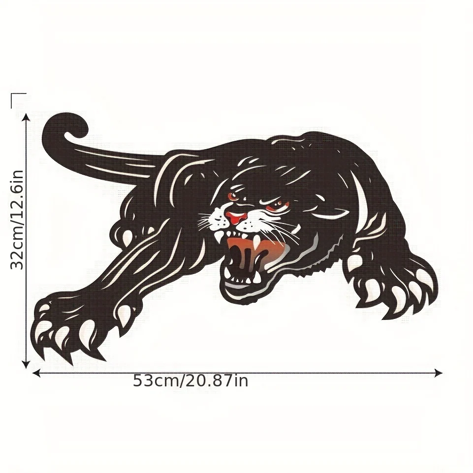 1 autocollant de capot de voiture Panthère Noire – Image 3