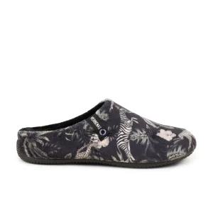 Chaussons YORK SELVA VERBENAS Femme Noir