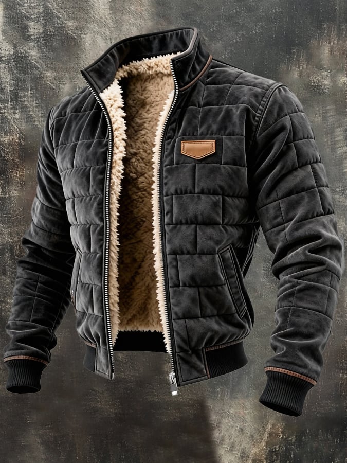 MAISON CLÉMENT PARIS™ | VESTE MATELASSÉE HOMME DOUBLÉE SHERPA HIVER – Image 2