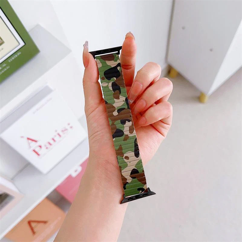 Bracelet de montre élastique en acier inoxydable