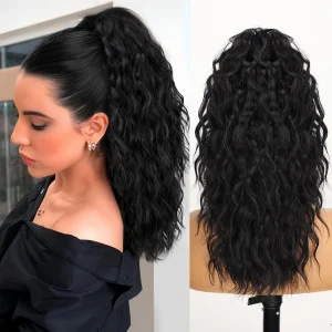 Extension queue de cheval longue et ondulée -  synthétique bouclée