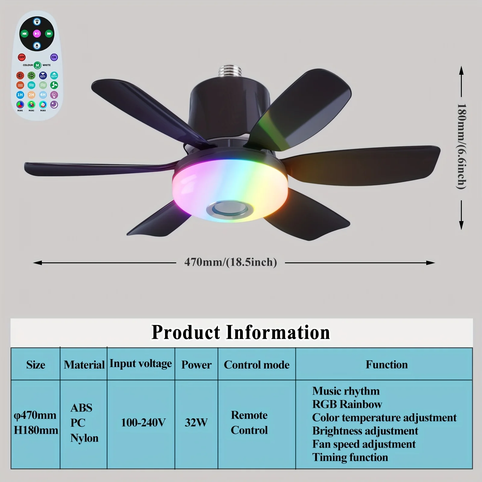 Ventilateur de plafond intelligent 3 en 1 – Image 4