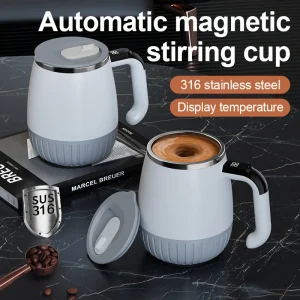 Tasse à mélanger entièrement automatique avec mesure intelligente de la température, en acier inoxydable 316