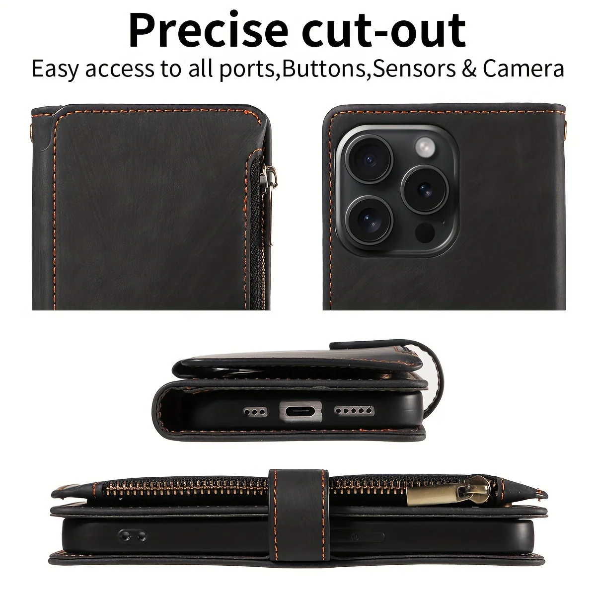 Étui portefeuille rétro en similicuir – Image 6