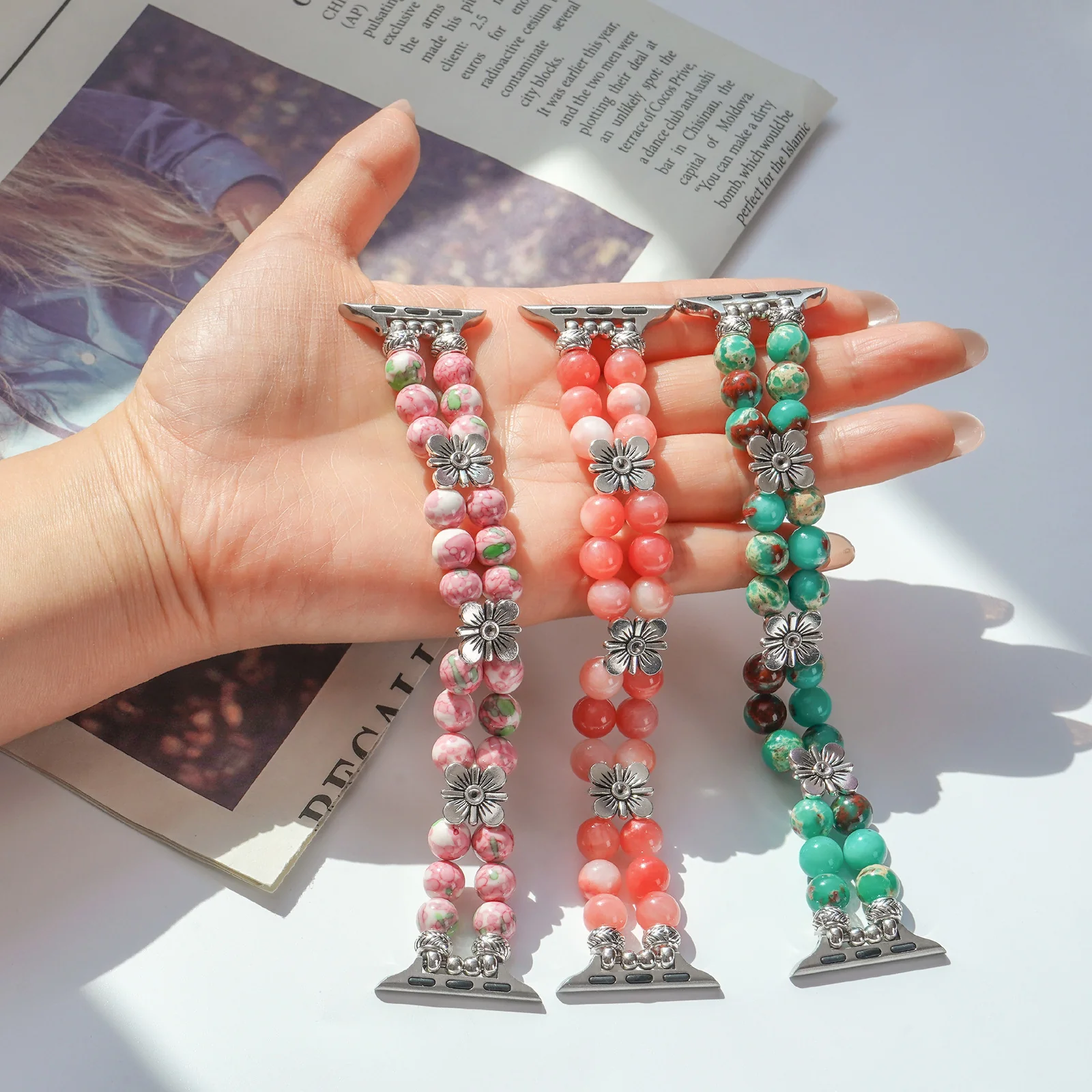 Bracelet de montre à perles – Image 7