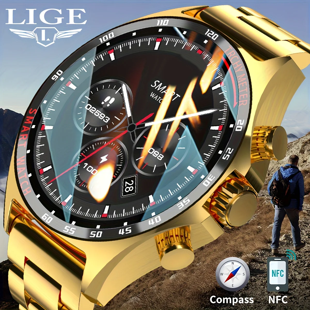 Montre intelligente pour hommes – Image 4