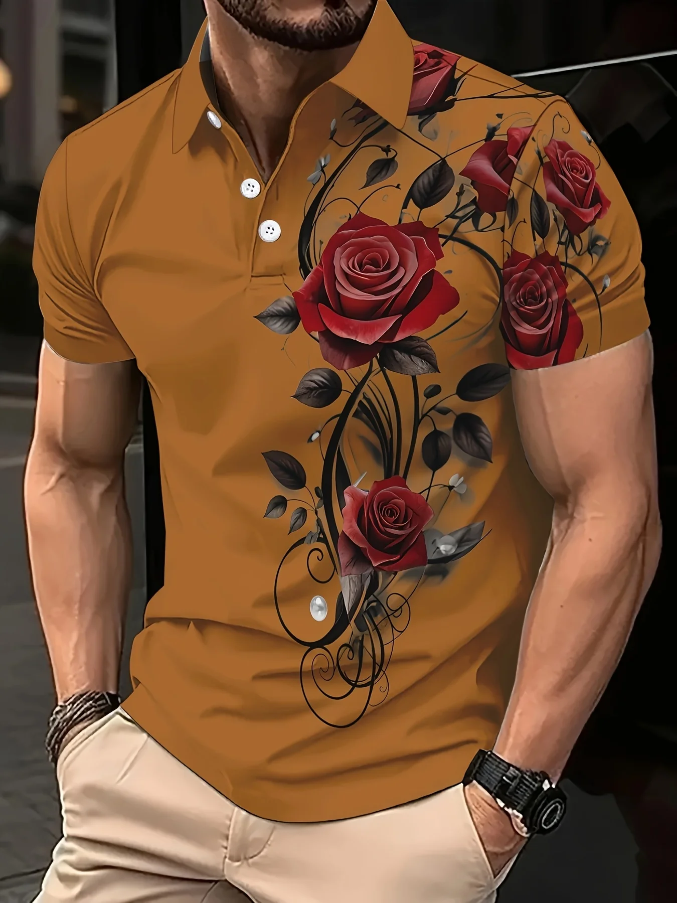 Chemise imprimé floral pour homme – Image 9