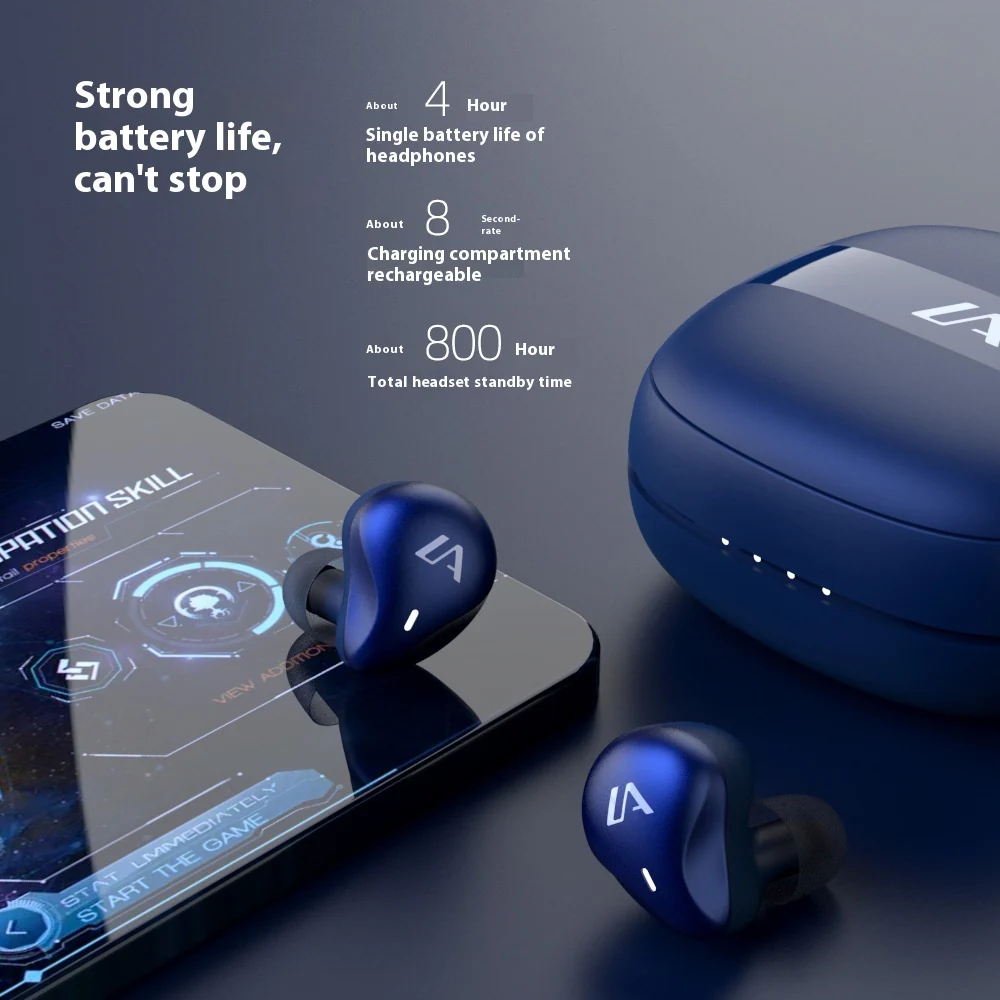 Casque Bluetooth sans fil à fixation auriculaire pour jeux e-sport avec réduction du bruit – Image 5