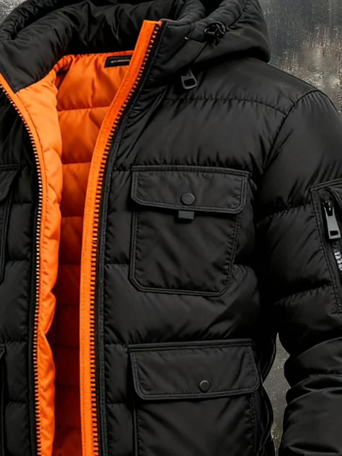 MAISON CLÉMENT PARIS™ | DOUDE RÉVERSIBLE HOMME HIVER CAPUCHE – Image 4