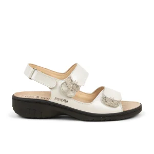 Sandales GUETHA MOBILS BY MEPHISTO Femme Argent