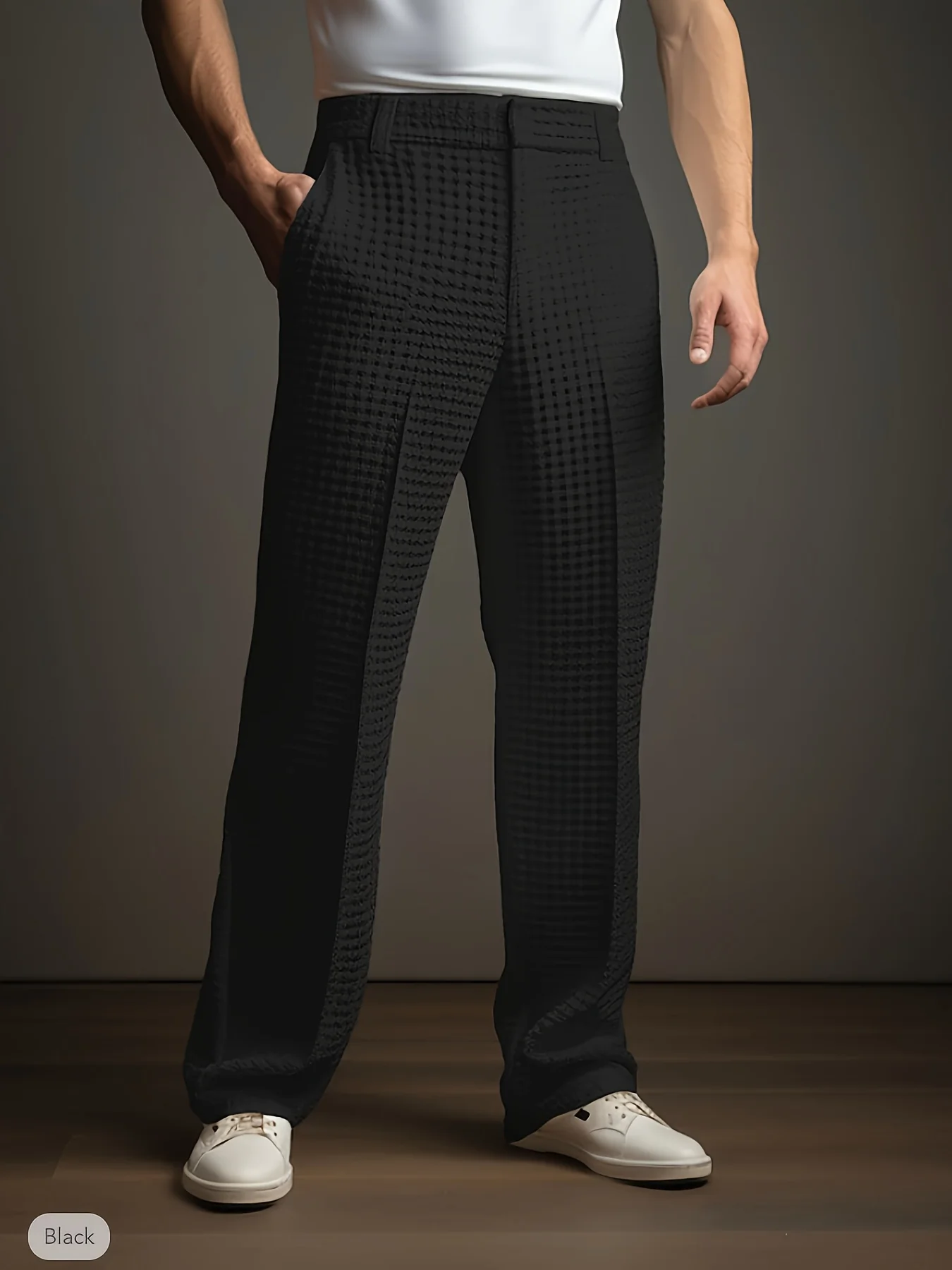 Pantalon décontracté pour homme - Léger, idéal pour le bureau et le quotidien – Image 3