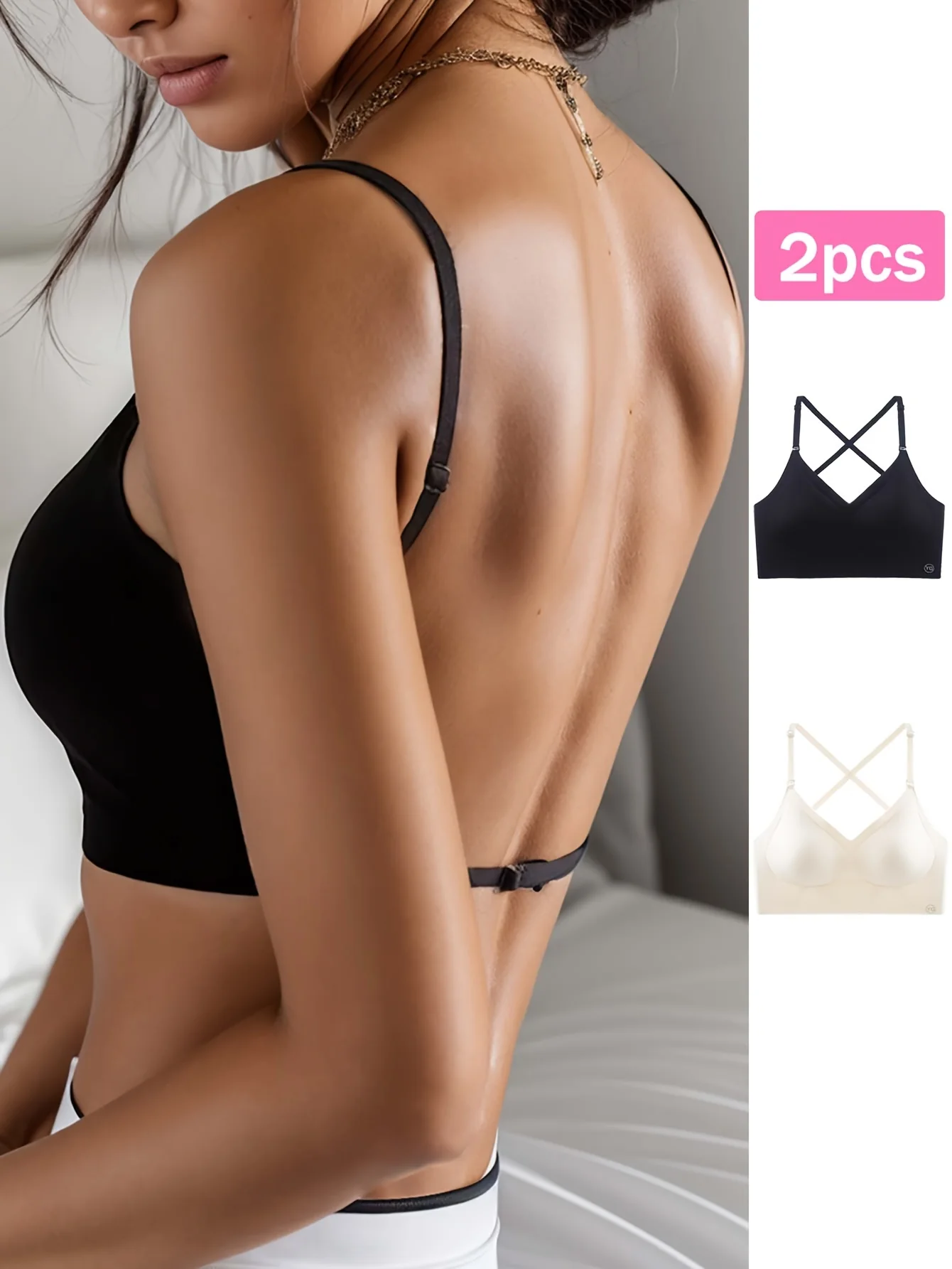 Ensemble soutien-gorge dos nu sans coutures, 2 PCS – Image 9