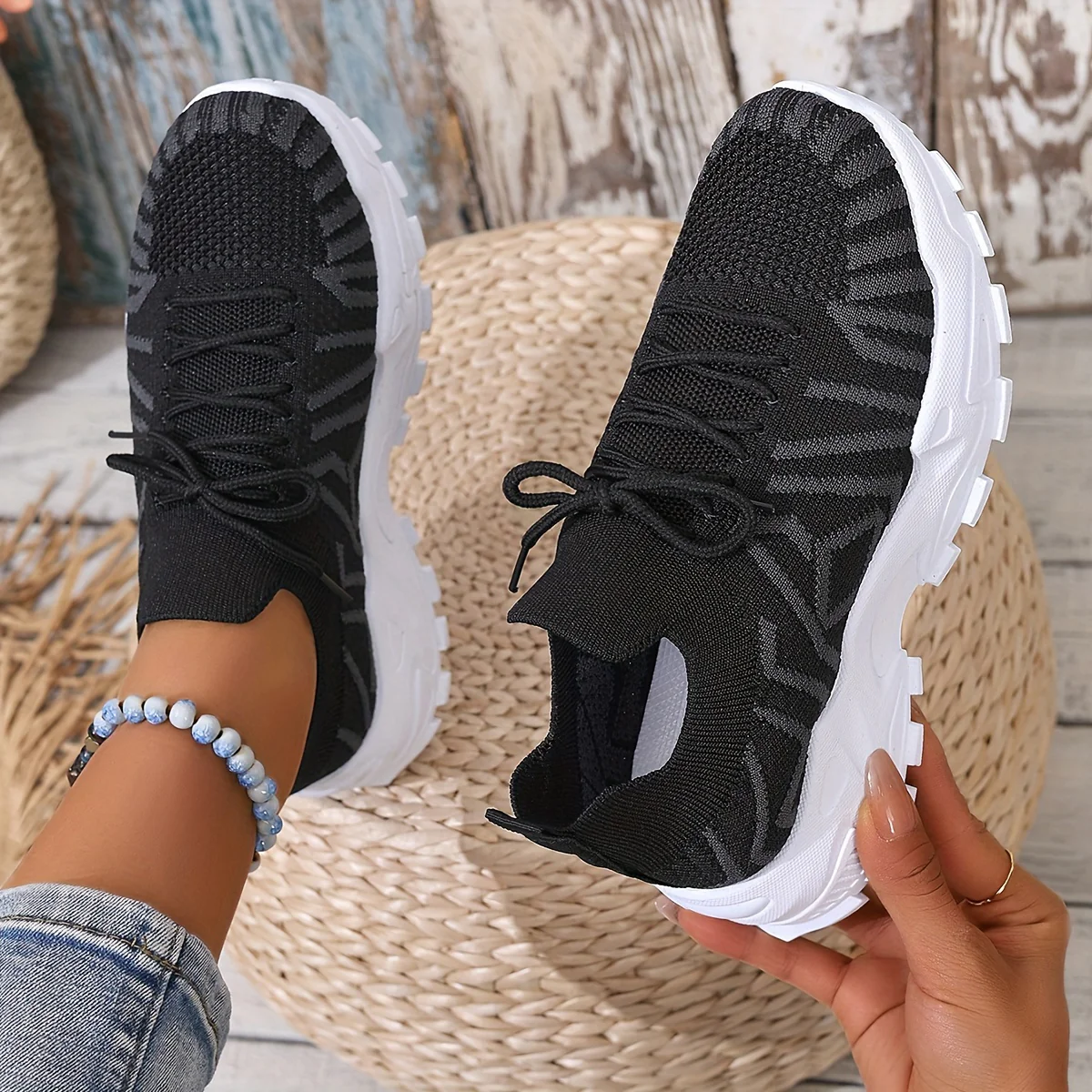 Baskets décontractées à lacets pour femme – Image 3