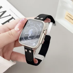 Bracelet de montre en nylon tricoté