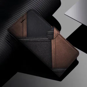 Étui portefeuille White Thread conçu pour différents modèles Samsung