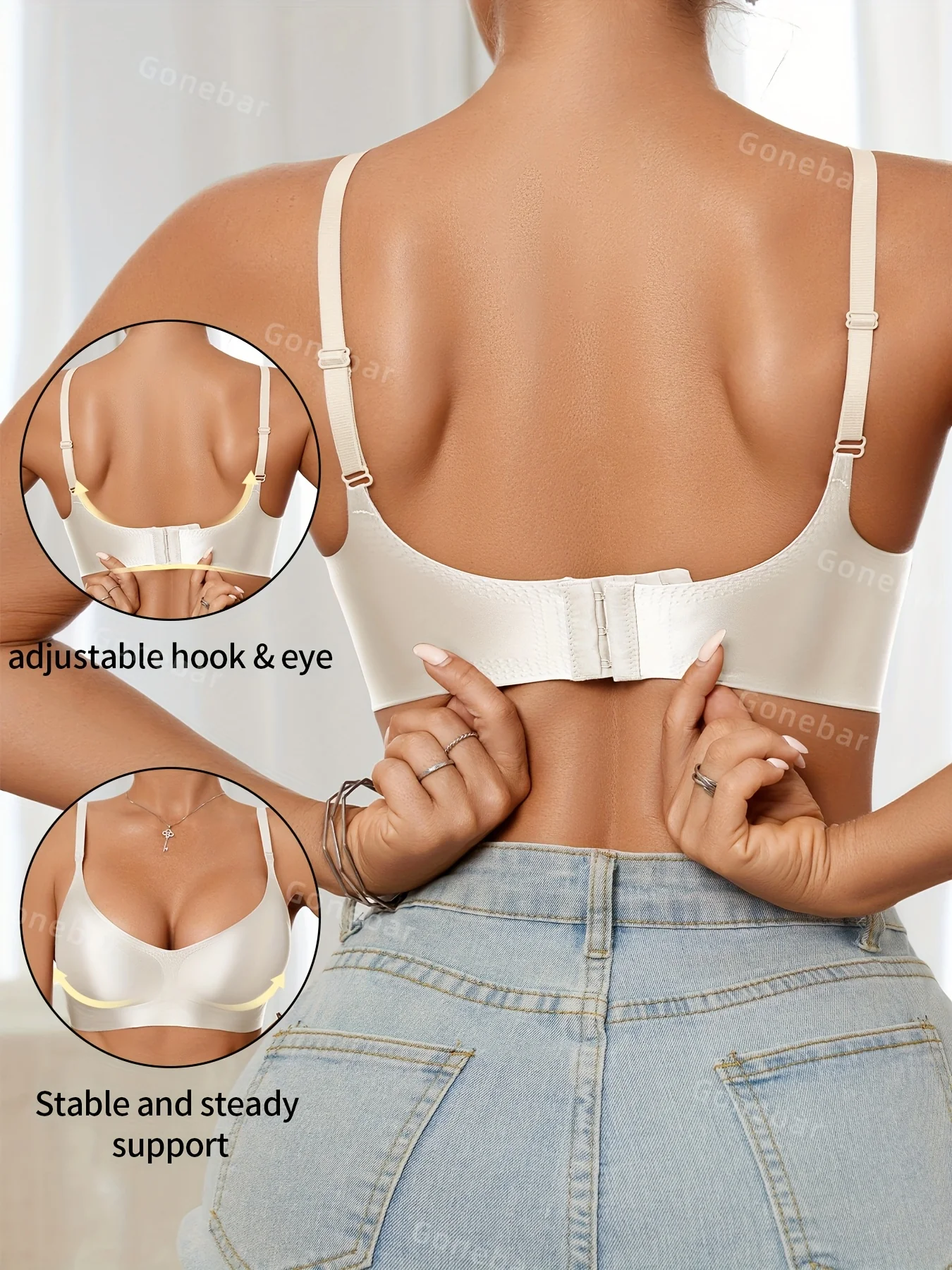 Soutien-gorge sans coutures pour femme (lot de 3) – Image 3