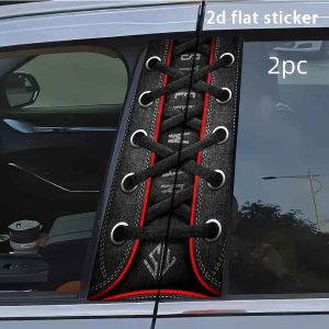 Lot de 2 autocollants élégants pour montant B de voiture - Autocollants