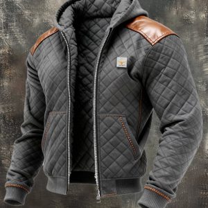 MAISON CLÉMENT PARIS™ | VESTE MATELASSÉE HOMME À CAPUCHE ZIPPÉE