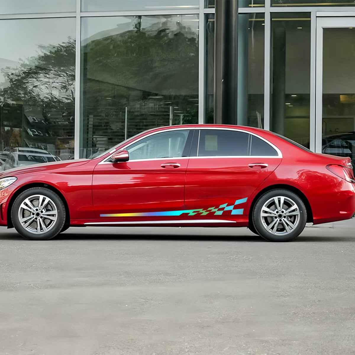 Paire de bandes latérales holographiques de 196,09 cm « Voiture de course » – Image 7