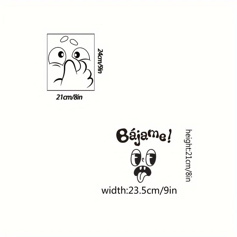 1 autocollant pour abattant de toilettes, motif humoristique – Image 4