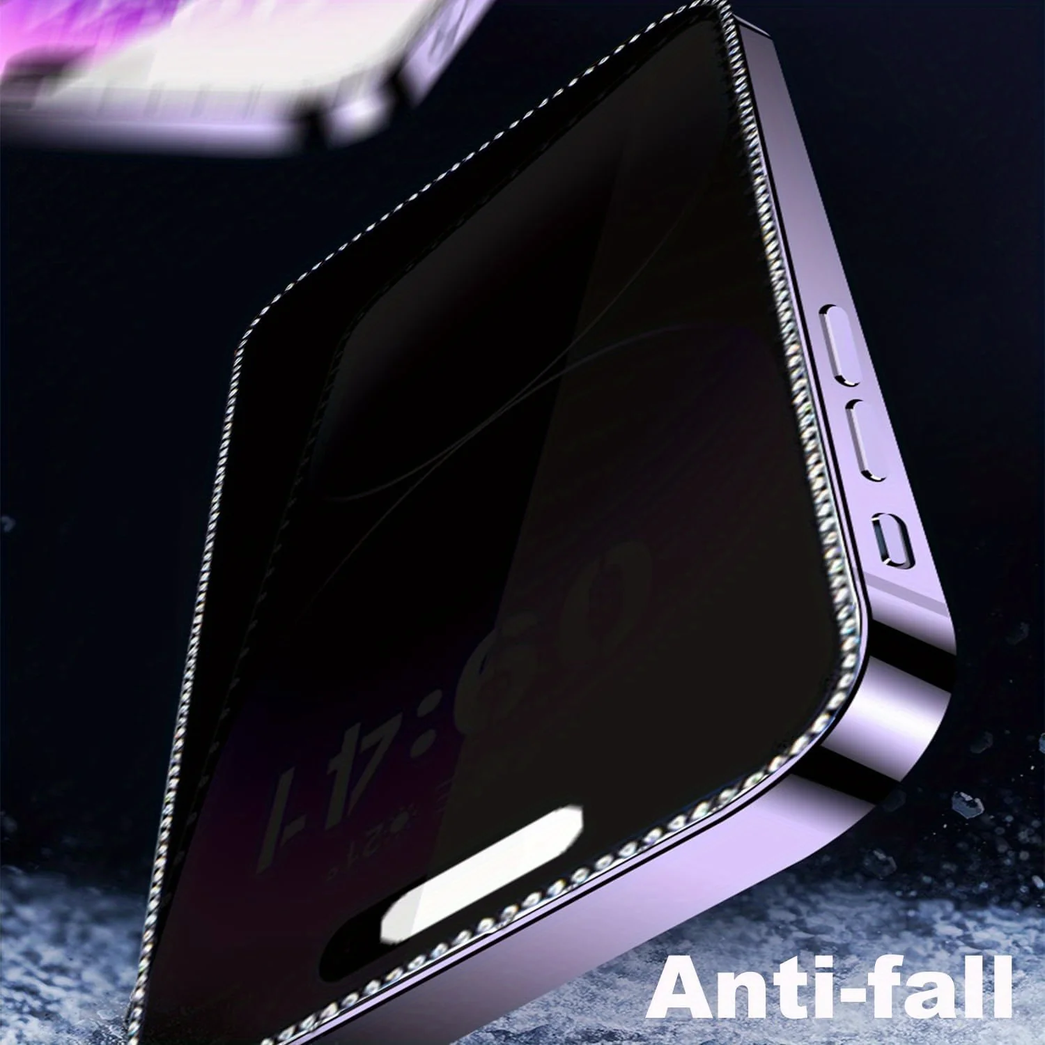 Lot de 2 films de protection d'écran pailletés pour iPhone – Image 2