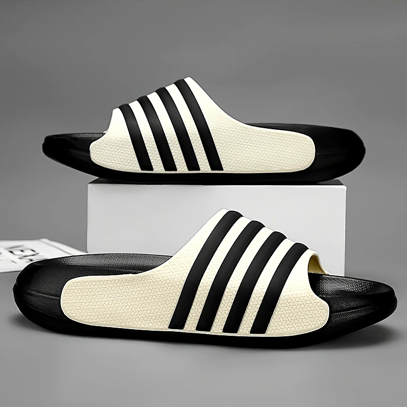 Claquettes rayées - Semelle épaisse – Image 3