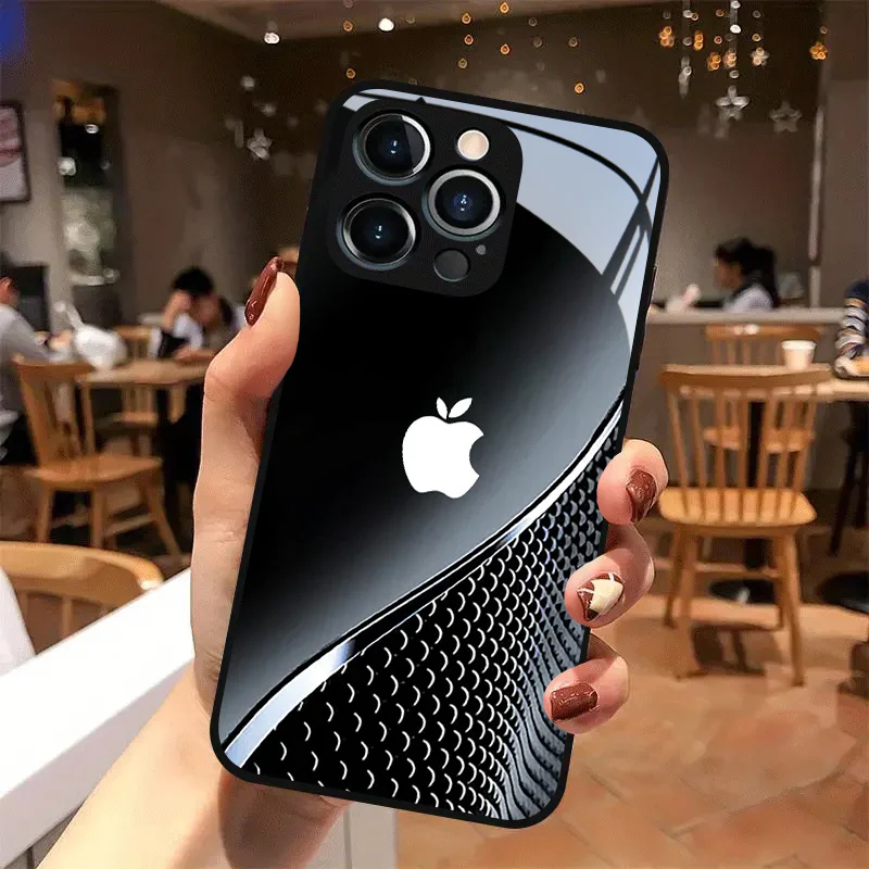 Motif gros plan du logo Apple, adapté à l'iPhone, Housses pour téléphones mobiles – Image 3