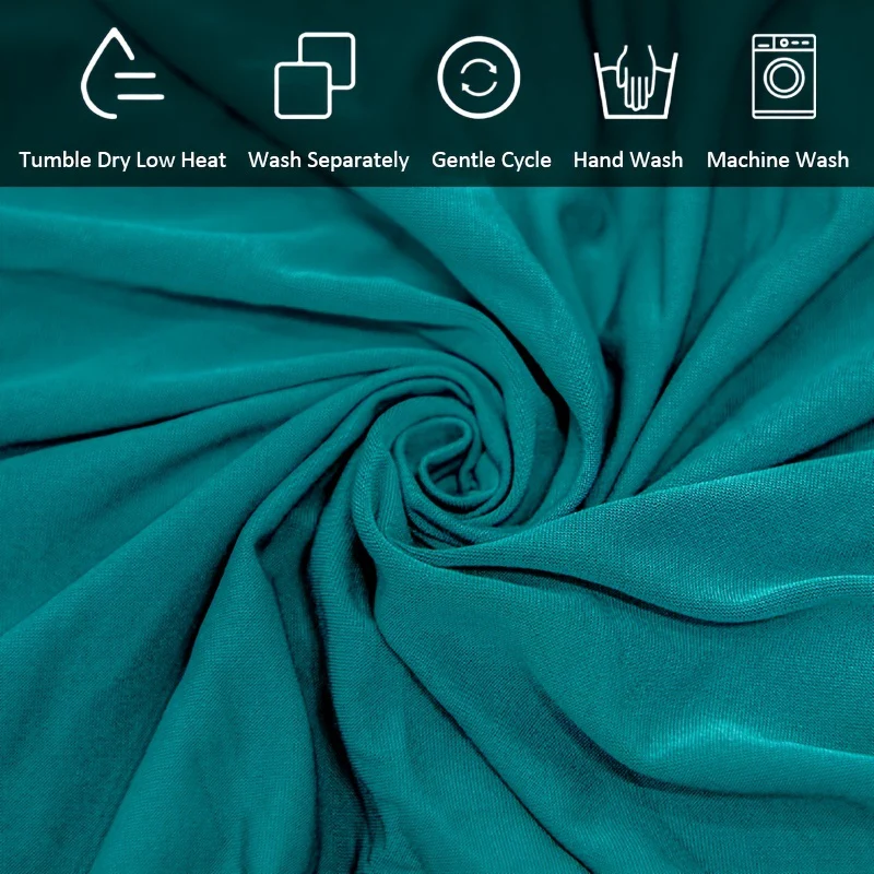 Housses de chaise extensibles en tissu fibreux, style classique – Image 5