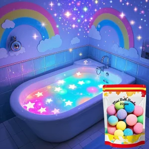 Lot de 22 mini bombes de bain - 6 parfums