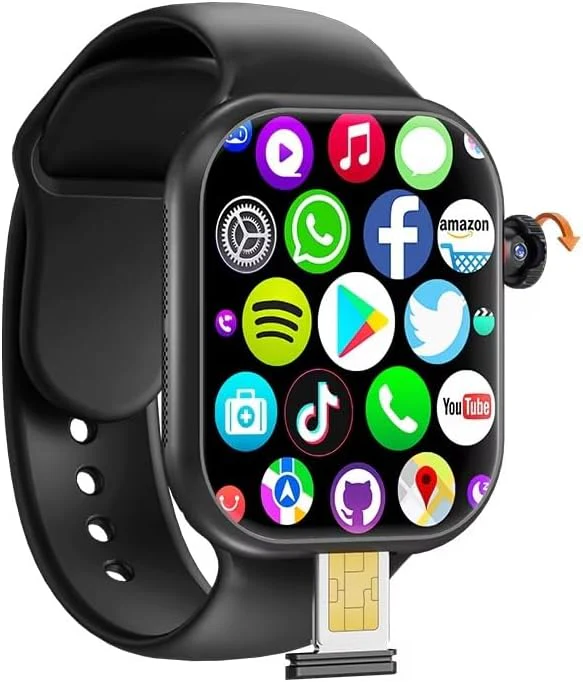 VP29 Montre intelligente 4G Android 64 Go de stockage 4G/5G LTE Carte SIM GPS WIFI 2,29 pouces 490 * 580 Amoled NOUVELLE Smartwatch Caméra rotative (noir, 4+64Go) – Image 2
