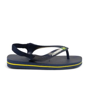 Tongs et Crocs BABY BRASIL LOGO HAVAIANAS Enfant Bleu